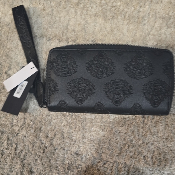Ed Hardy Black Embossed Clutch - Picture 2 of 3